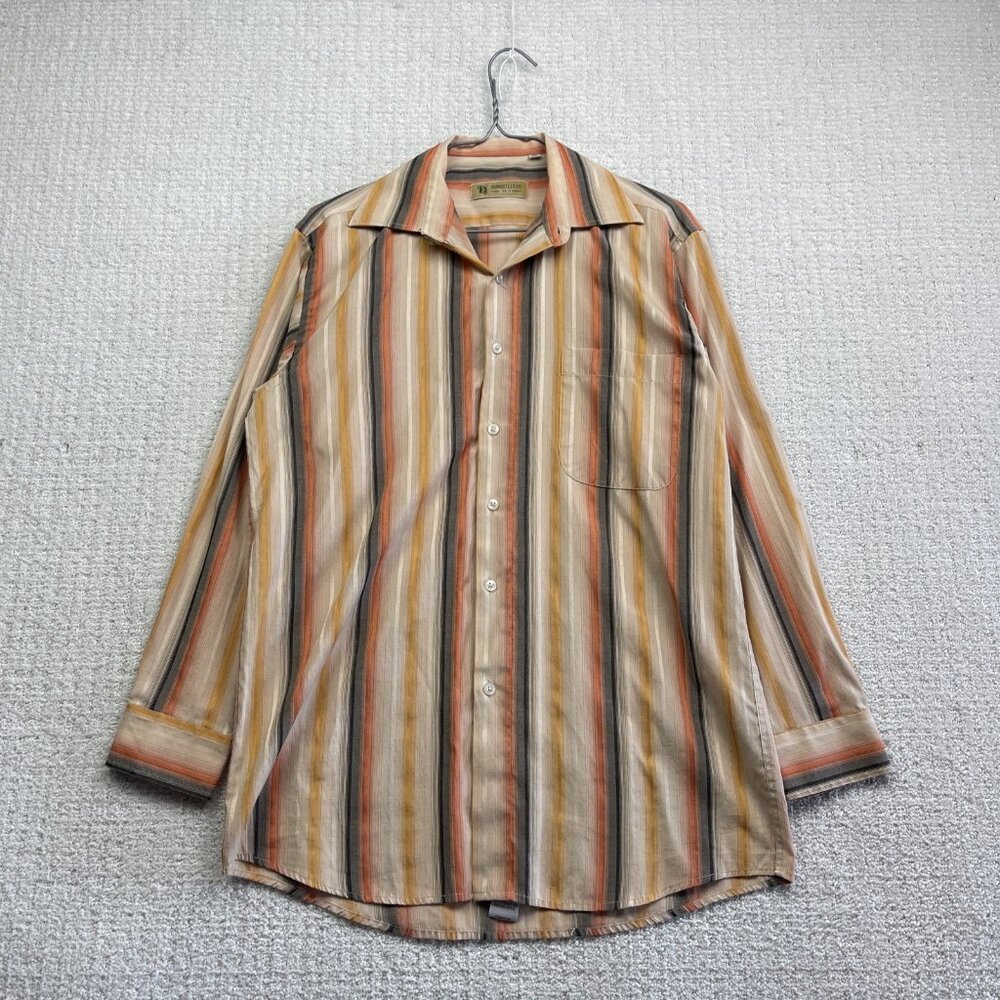 Sergio Louis Italy Long Sleeve Button-front Shirt Men S Aztec Stripes Western